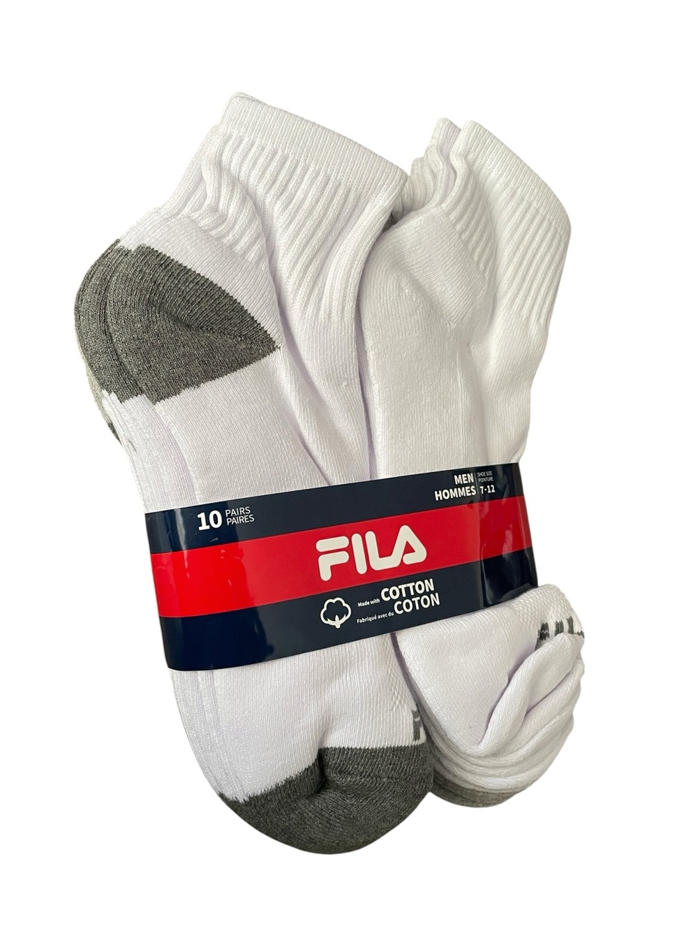 FILA Men’s 10 Pairs Low-Cut Socks